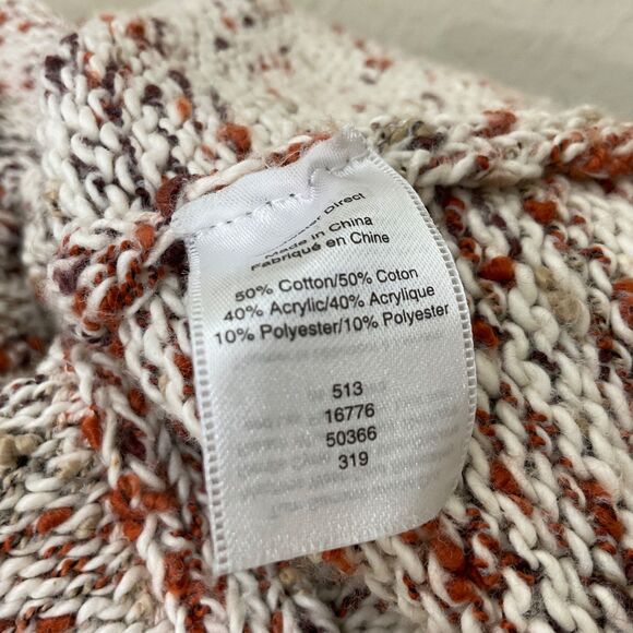 Coldwater Creek Long Line open front Cardigan women’s XL multicolor browns - Picture 5 of 11